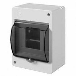 ELEKTRO-PLAST NASIELSK Rozdzielnica modułowa 1x4 natynkowa IP30 z pokrywą dymioną 0630-01