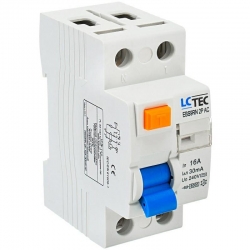 Wyłącznik różnicowoprądowy 2P 16A 30mA typ AC LC-Tec EBS9RN-2P/30/16/AC 5902838491072