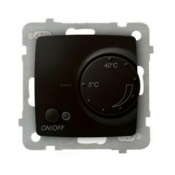 OSPEL KARO Regulator temperatury 250V 5-40°C IP20 czekoladowy RTP-1SN/m/40