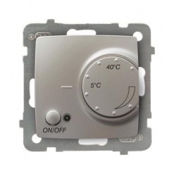 OSPEL KARO Regulator temperatury 250V 5-40°C IP20 z sondą srebrny RTP-1S/m/43