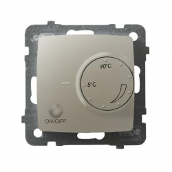 OSPEL KARO Regulator temperatury 230V 5-40°C IP20 ecru perłowy RTP-1SN/m/42