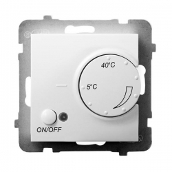 OSPEL ARIA BIAŁY Regulator temperatury z czujnikiem podpodłogowym RTP-1U/m/00