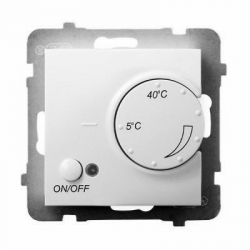 OSPEL ARIA BIAŁY Regulator temperatury z czujnikiem napowietrznym RTP-1UN/m/00