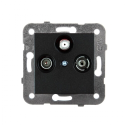 Panasonic NOVELLA Gniazdo TV-SAT-R końcowe czarne 92105541M
