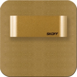 SKOFF SALSA SHORT – M (mosiądz mat) / WW (ciepły biały) [obud. Aluminiu