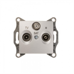 SCHNEIDER ELECTRIC Sedna Gniazdo antenowe TV/R/SAT końcowe aluminium SDN3501360