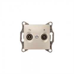SCHNEIDER ELECTRIC Sedna Gniazdo antenowe R/TV końcowe satynowe SDN3301668