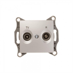 SCHNEIDER ELECTRIC Sedna Gniazdo antenowe R/TV przelotowe aluminium SDN3301860
