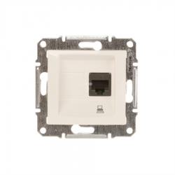 SCHNEIDER ELECTRIC Sedna Gniazdo komputerowe pojedyncze RJ45 kat.5e kremowe SDN4300123