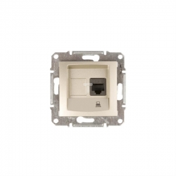 SCHNEIDER ELECTRIC Sedna Gniazdo komputerowe pojedyncze RJ45 kat.5e satyna SDN4300168