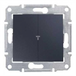 SCHNEIDER ELECTRIC Sedna Łącznik dwubiegunowy hermetyczny IP44 grafit SDN0200370