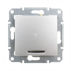 SCHNEIDER ELECTRIC Sedna Łącznik krzyżowy 10AX z podświetleniem aluminium SDN0501160