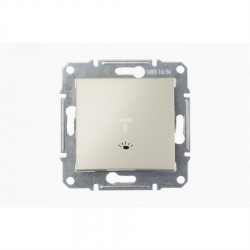 SCHNEIDER ELECTRIC Sedna Przycisk z symbolem światła satyna SDN0900168
