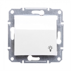 SCHNEIDER ELECTRIC Sedna Przycisk z symbolem światła biały IP44 hermetyczny SDN0900321