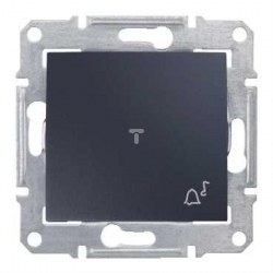 SCHNEIDER ELECTRIC SEDNA Przycisk z symbolem dzwonka grafitowy SDN0800170