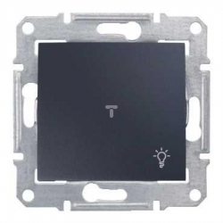 SCHNEIDER ELECTRIC Sedna Przycisk z symbolem światła IP44 hermetyczny grafitowy SDN0900370