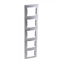 SCHNEIDER ELECTRIC Sedna Ramka pięciokrotna aluminium pionowa SDN5801560