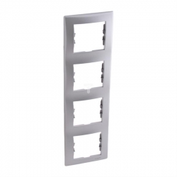 SCHNEIDER ELECTRIC Sedna Ramka poczwórna aluminium pionowa SDN5802060