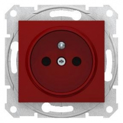 SCHNEIDER ELECTRIC Sedna Gniazdo pojedyncze z/u 16A IP20 czerwone SDN2800441