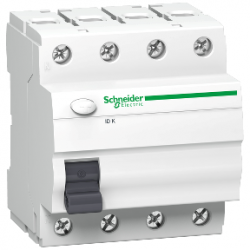 SCHNEIDER ELECTRIC Wyłącznik różnicowoprądowy 4P 63A 0,03A typ AC ID A9Z05463