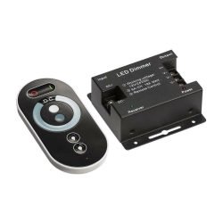 Ściemniacz LED RF 216W 12V 24V 18A czarny pilot radiowy dotykowy TOUCH