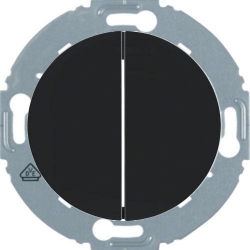 HAGER POLO Berker 1930 ściemniacz LED czarny 2-krotny 85422101+85142131