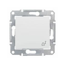 SCHNEIDER ELECTRIC Sedna Przycisk z symbolem dzwonka IP44 hermetyczny biały SDN0800321