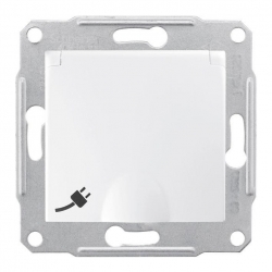 SCHNEIDER ELECTRIC Sedna Gniazdo hermetyczne pojedyncze z/u IP44 białe SDN2800321