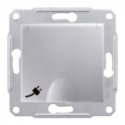 SCHNEIDER ELECTRIC Sedna Gniazdo hermetyczne pojedyncze z/u IP44 aluminium SDN2800360