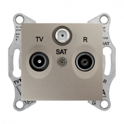 SCHNEIDER ELECTRIC Sedna Gniazdo antenowe TV/R/SAT końcowe satynowe SDN3501368