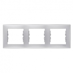 SCHNEIDER ELECTRIC Sedna Ramka potrójna pozioma aluminium SDN5800560