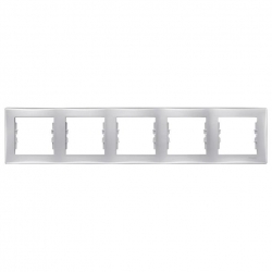 SCHNEIDER ELECTRIC Sedna Ramka pięciokrotna aluminium pozioma SDN5800960