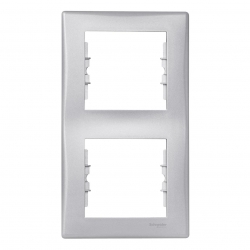 SCHNEIDER ELECTRIC Sedna Ramka podwójna pionowa aluminium SDN5801160