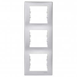 SCHNEIDER ELECTRIC Sedna Ramka potrójna pionowa aluminium SDN5801360