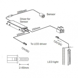 sensor irh1101 na ruch ręką wpuszczany-155023