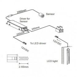 sensor irh1101 na ruch ręką wpuszczany-35111