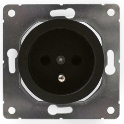 Premiumlux PREMIUMLINE gniazdo czarne pojedyncze OVA1011B