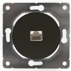 Premiumlux PREMIUMLINE gniazdo czarne komputerowe RJ45 OVA1017B