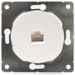 Premiumlux PREMIUMLINE gniazdo białe komputerowe RJ45 OVA1017W