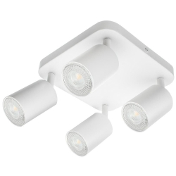 Lampa Oprawa SIENA-ALU-W/W 4xgu10 biała z białym przegubem