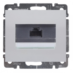 LEGRAND SISTENA LIFE gniazdo pojedyncze komputerowe 1xRJ45 UTP kat. 5e arctic 775761+777075
