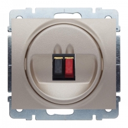 LEGRAND SISTENA LIFE gniazdo pojedyncze głośnikowe titan 775785+771400