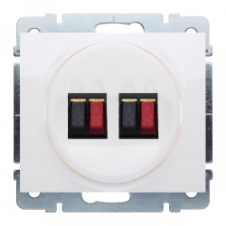 LEGRAND SISTENA LIFE gniazdo podwójne głośnikowe arctic 775784+771025