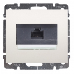 LEGRAND SISTENA LIFE gniazdo pojedyncze komputerowe 1xRJ45 UTP kat. 5e pearl 775761+771575