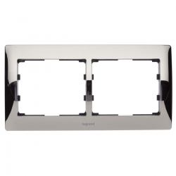 LEGRAND SISTENA LIFE Ramka podwójna pozioma chrome 771932