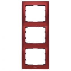 LEGRAND SISTENA LIFE Ramka potrójna pionowa magic red 771907