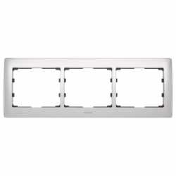 LEGRAND SISTENA LIFE Ramka potrójna pozioma aluminium 771953