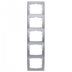 LEGRAND SISTENA LIFE Ramka pięciokrotna pionowa metalic 771309