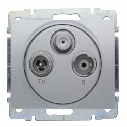 LEGRAND SISTENA LIFE gniazdo RTV-SAT końcowe 1,5dB 2400MHz metalic 775789+771373