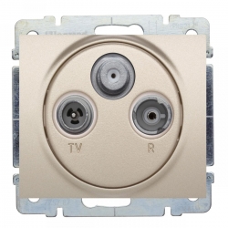LEGRAND SISTENA LIFE gniazdo RTV-SAT końcowe 1,5dB 2400MHz titan 775789+771473